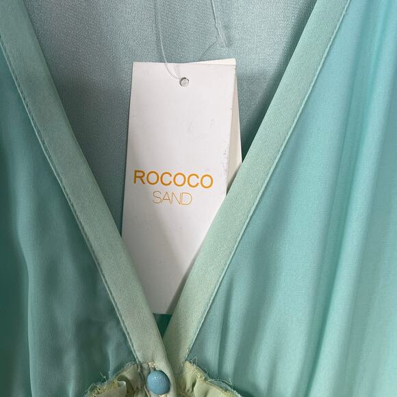 Rococo Sand‎ Ciel Dress Rainbow Gradient Stripe High Low  Size S NWT - Picture 5 of 12